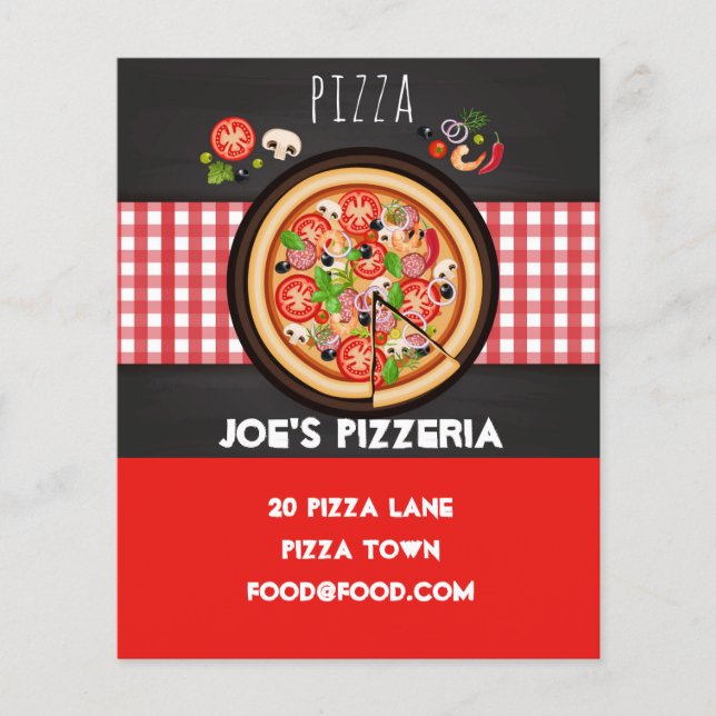 Pizzeria Pizza Food Flyer (Vorne)