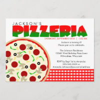 Pizzeria-Pizza-Party-Einladung