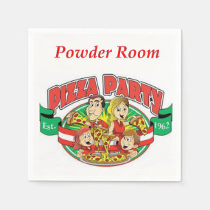 Pizzeria Powroom Paper Napkins Serviette