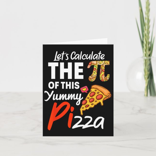 Pizzeria pun mathematica pi pari karte (Vorderseite)