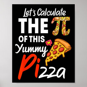 Pizzeria pun mathematica pi pari poster