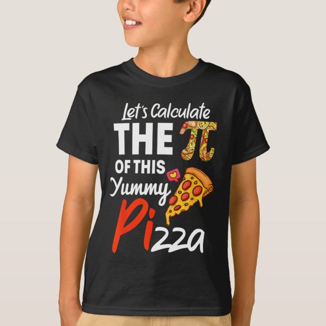 Pizzeria pun mathematica pi pari T-Shirt (Vorderseite)