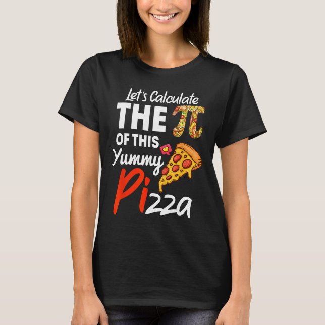 Pizzeria pun mathematica pi pari T-Shirt (Vorderseite)