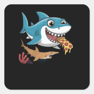 Pizzeria Quadratischer Aufkleber