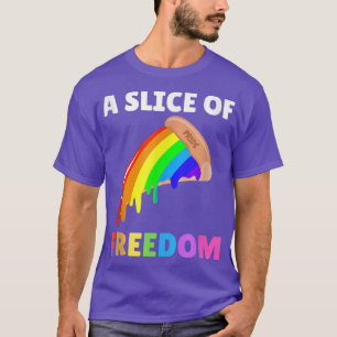 Pizzeria Rainbow Gay Pride Funny 294 T-Shirt