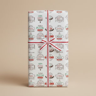 Pizzeria-Stil Designer-Geschenkpapier Geschenkpapier Set