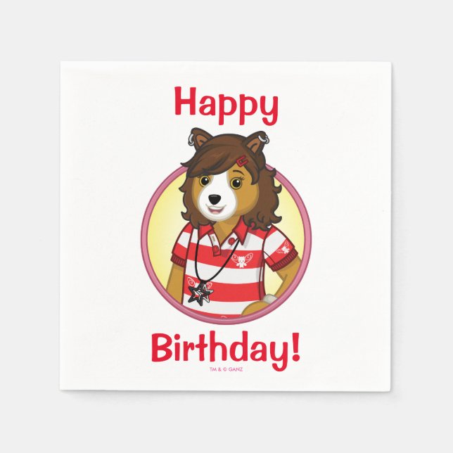 PJ Collie Serviette (Vorderseite)