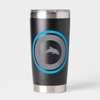 PJK Black 20oz Thermal Tumbler / dolphin & logo Thermobecher