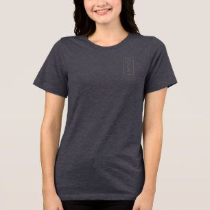 PJK Damen Grau Bella+Canvas / Kanji & Logo / Tri-Blend Shirt