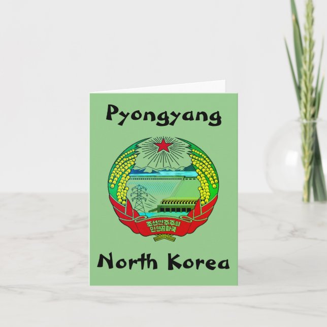 Pjöngjang, Nordkorea (DVRK), Einsiedlerreich Karte (Vorderseite)