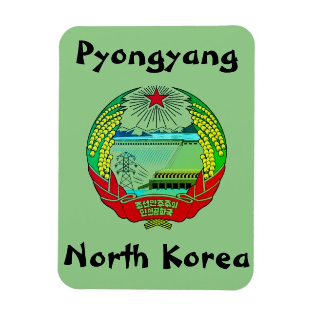 Pjöngjang, Nordkorea (DVRK), Einsiedlerreich Magnet (Vertikal)