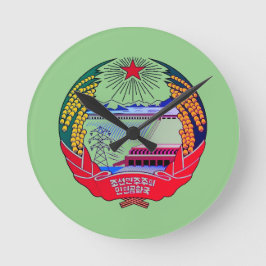 Pjöngjang, Nordkorea (DVRK), Einsiedlerreich Runde Wanduhr