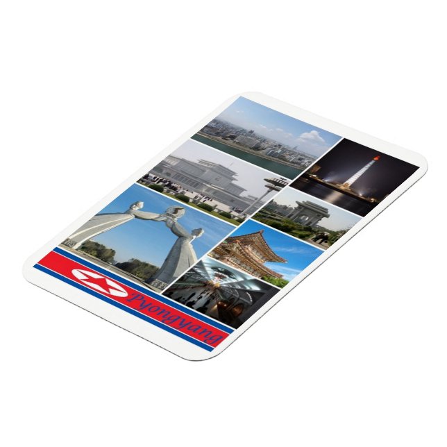 Pjöngjang - Nordkorea - Magnet (Linke Seite)