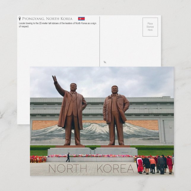 Pjöngjang, Nordkorea Postcard Postkarte (Vorne/Hinten)