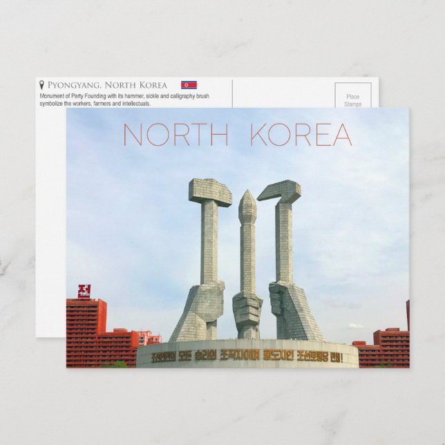 Pjöngjang, Nordkorea Postcard Postkarte (Vorne/Hinten)