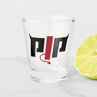 PJP Horn Logo - Pierce Jackson Productions Merchan Schnapsglas