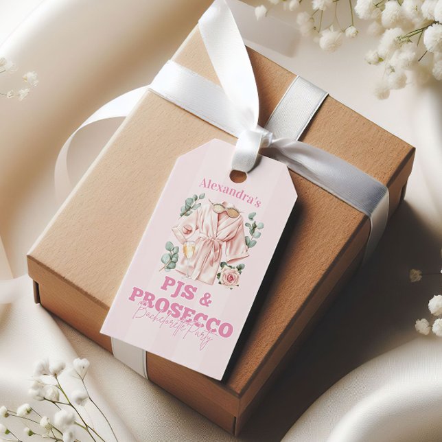 Pjs und Prosecco Bachelorette Geschenkanhänger (Von Creator hochgeladen)