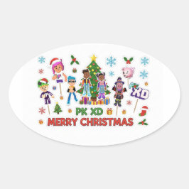 PK XD Game for video games lover Ovaler Aufkleber