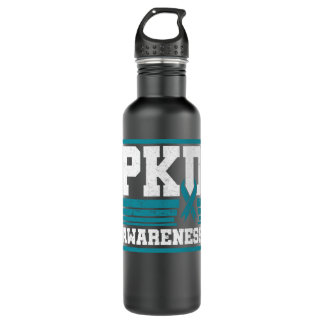 PKD Awareness Aquamarin Polycystic Kidney Disease  Edelstahlflasche
