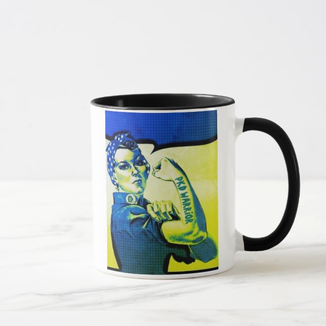 PKD KRIEGERS-FRAU - Bewusstseins-Retro Tasse (Rechts)
