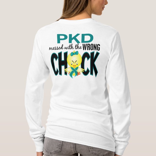 PKD verwirrt mit dem falschen Küken T-Shirt (Rückseite)