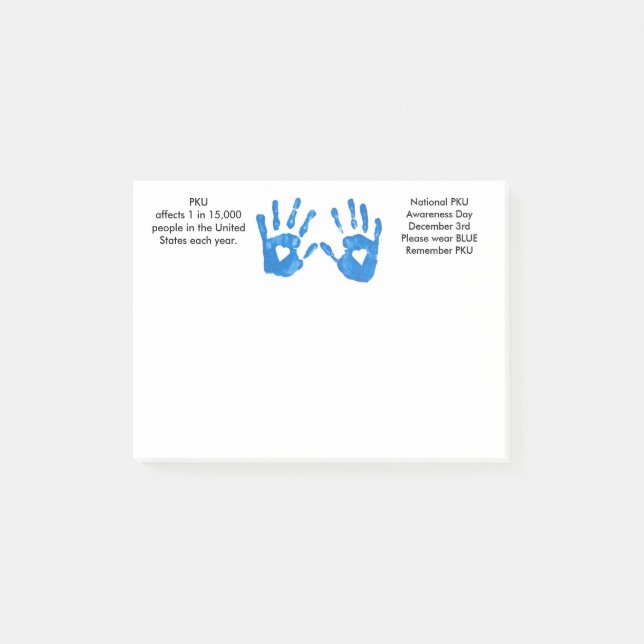 PKU Bewusstseins-Post-Itanmerkungen Post-it Klebezettel (Vorderseite)