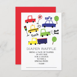 Pkw Trucks Boy Baby Duwer Windschutzscheibe Raffle Einladung