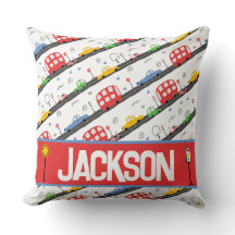 Pkw und Lkw Primärfarben Gemustert