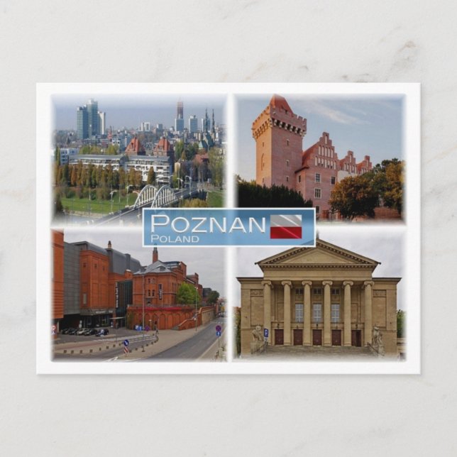 PL Polen - Posen - Postkarte (Vorderseite)