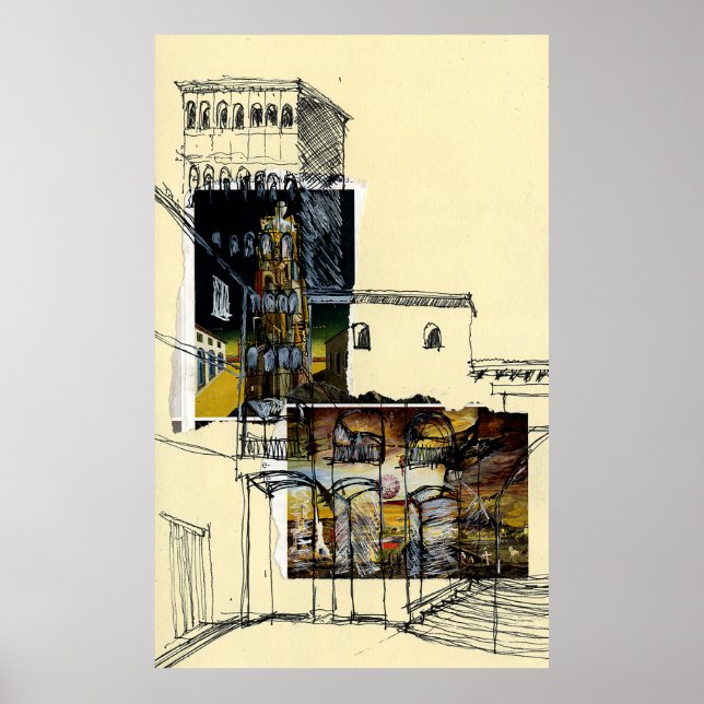 Placa del Rei, Barcelona Poster (Vorne)