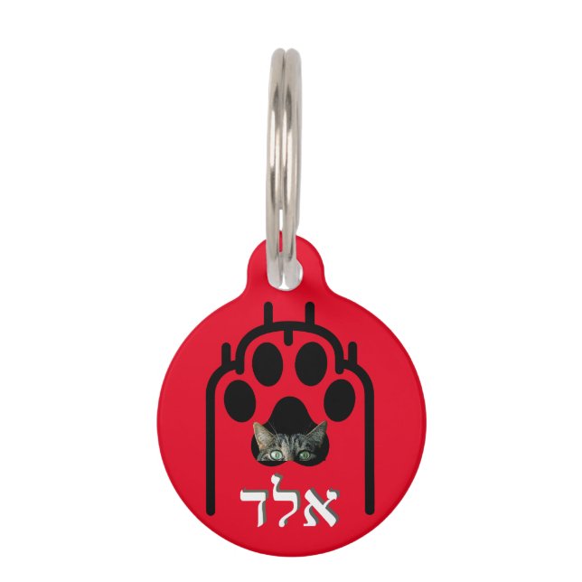 Placa para macotas Pequeña, ¨b'li ayin hara¨ Haustiermarke (Vorderseite)