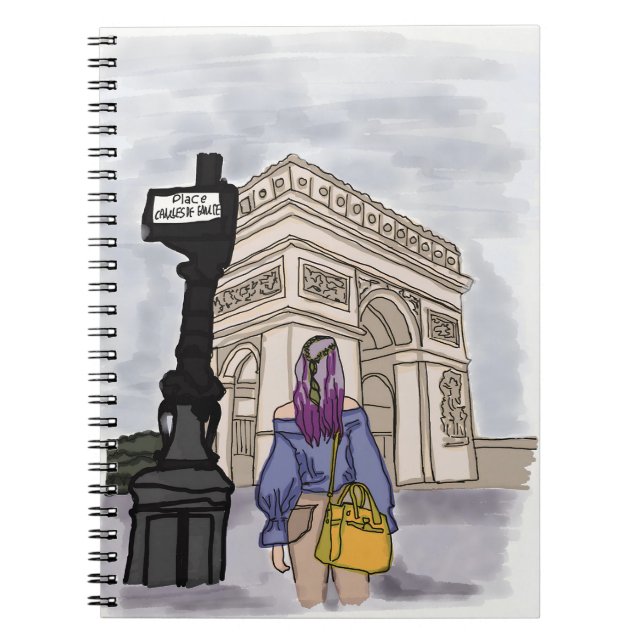 Place Charles de Gaulle Paris. Notizblock (Vorderseite)