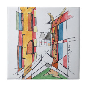 Place Dauphine  Ile de la Cite, Paris Fliese