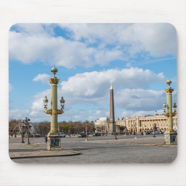 Place de la Concorde and obelisk - Paris, Frankrei Mousepad (Vorne)