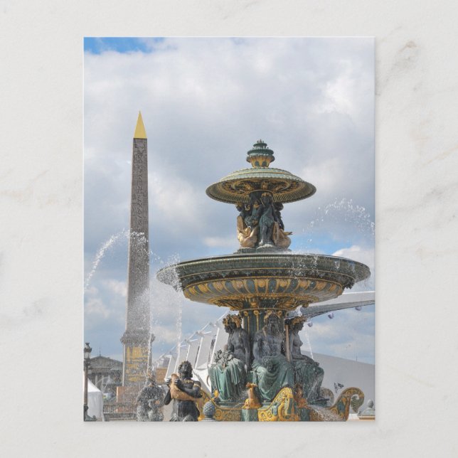 Place de la Concorde, Paris Postkarte (Vorderseite)
