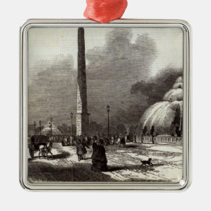 Place de la Concorde, Paris Silbernes Ornament