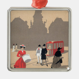 Place- de la Republiquekunst-Deko-Szene Ornament Aus Metall