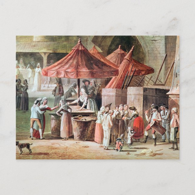 Place de l'Apport-Paris Front of Grand Postkarte (Vorderseite)