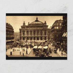 Place de l'Opera, Paris Frankreich c1925 Vintage Postkarte