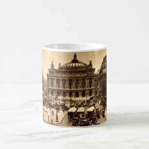 Place de l'Opera, Paris Frankreich c1925 Vintage Tasse