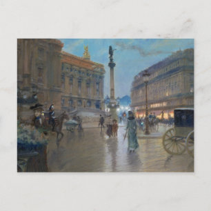 Place de L'Opera, Paris Postkarte
