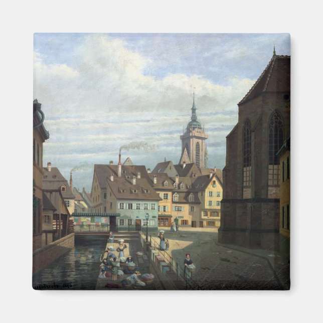 Place des Dominicains, Colmar, 1876 Magnet (Vorne)