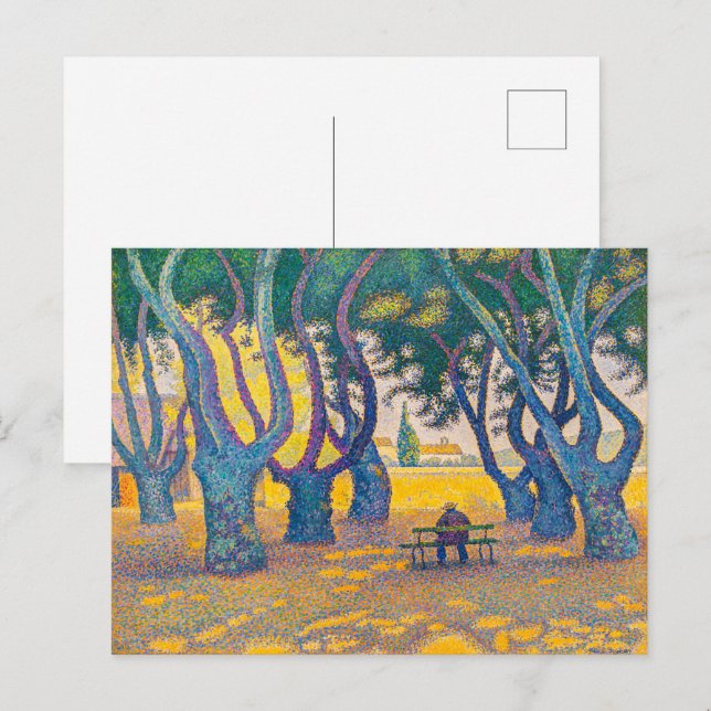 Place des Lices, St. Tropez | Paul Signac | Postkarte (Vorne/Hinten)