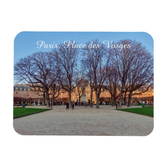 Place des Vosges in Paris - Frankreich Magnet (Horizontal)