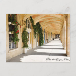 Place des Vosges in Paris, Frankreich Postkarte