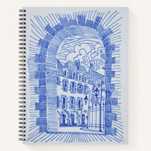 Place des Vosges Marais, Paris, Frankreich Notizbuch