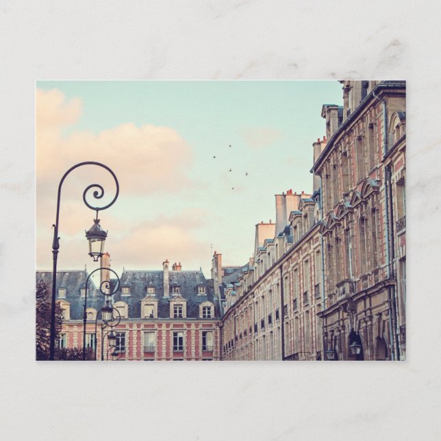 Place des Vosges Postcard - Paris, Frankreich Postkarte (Vorderseite)