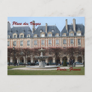 Place des Vosges Postkarte