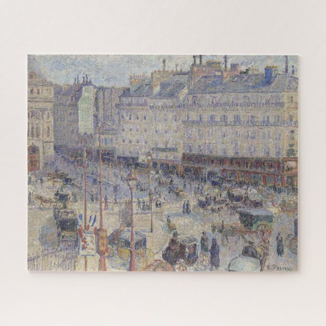 Place du Havre, Paris by Pissarro Puzzle (Horizontal)