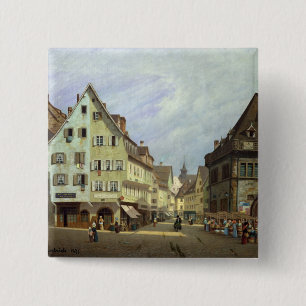 Place du Marken-Zusatz-Frucht, Colmar, 1875 Button